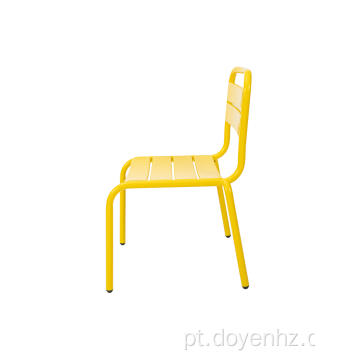 Cadeira desdobrável de metal infantil para exterior / interior, varanda